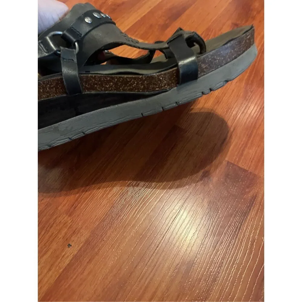 OTBT Maverick Platform Leather T strap Thong Slingback size 9. - Picture 8 of 15